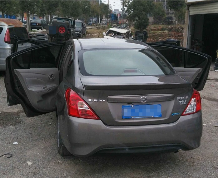 Для 2011 2012 2013 2014 2015 2016 Nissan спойлер Sunny ABS Материал заднее крыло автомобиля праймер