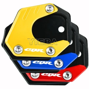 Motorcycle Side Stand Enlarger Plate Kickstand Foot Shelf For Honda CBR650R R CB650R CBR500R CB500F CB500X CB125R CB300R CB400X