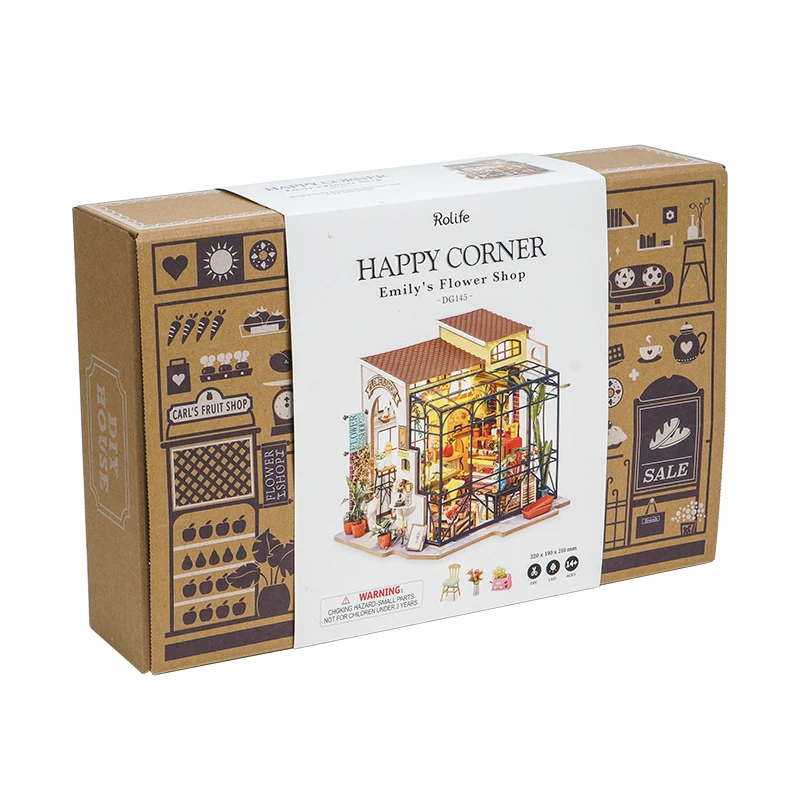 

Robotime Rolife DIY Dollhouse for Birthday Gift Emily's Flower Shop DG145