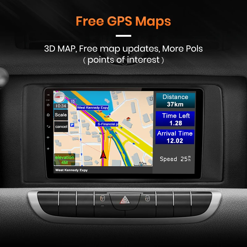 Автомагнитола AWESAFE 2 din Android для Mercedes Benz Smart Fortwo 2010-2015 автомобильное радио