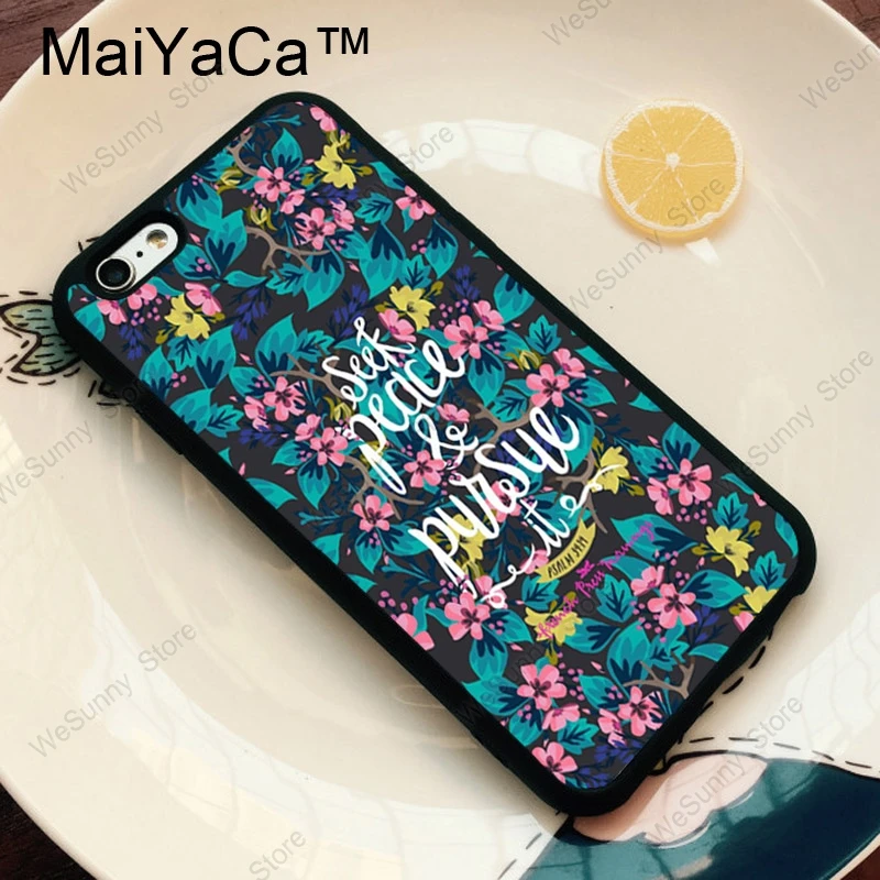 Чехол из ТПУ MaiYaCa Bible Qutoes Verse Belief God Jesus для iPhone 11 Pro MAX X XR XS MAX 6 6s 7 8 Plus 5S