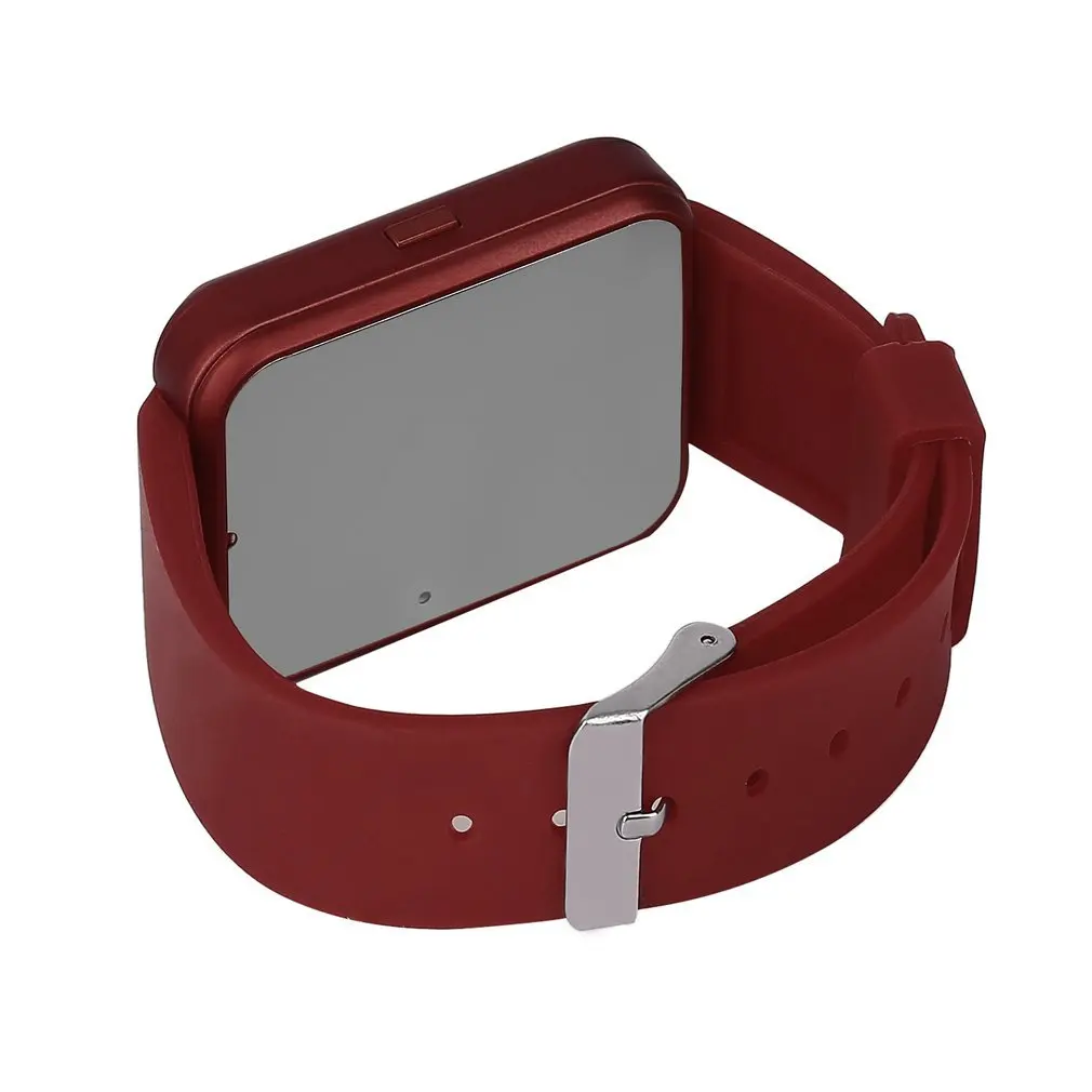 Черный белый красный сталь + силиконовые спортивные Смарт наручные часы телефон