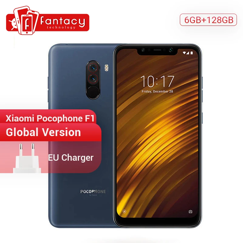 Xiaomi POCOPHONE F1 глобальная версия 6 ГБ 128 POCO Snapdragon 845 18 дюймов полный экран 20 МП