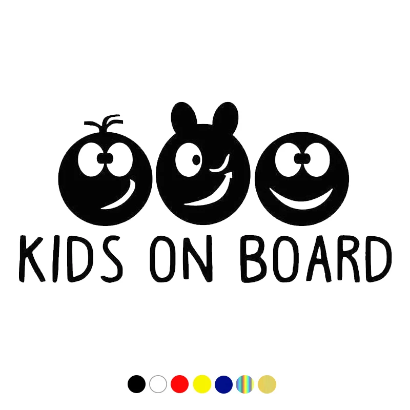

CS-10748# Various Sizes Vinyl Decal Kids On Board Car Sticker Waterproof Auto Decors on Truck Bumper Rear Window