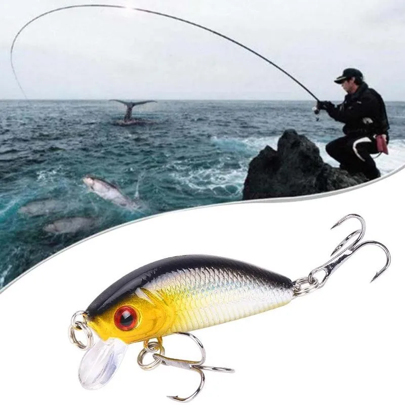 

50mm Bait Fishing Lure Wobbler Jig Bait Crankbait Carp Striped bass Pesca Fishing tackle SwimBait Outdoor