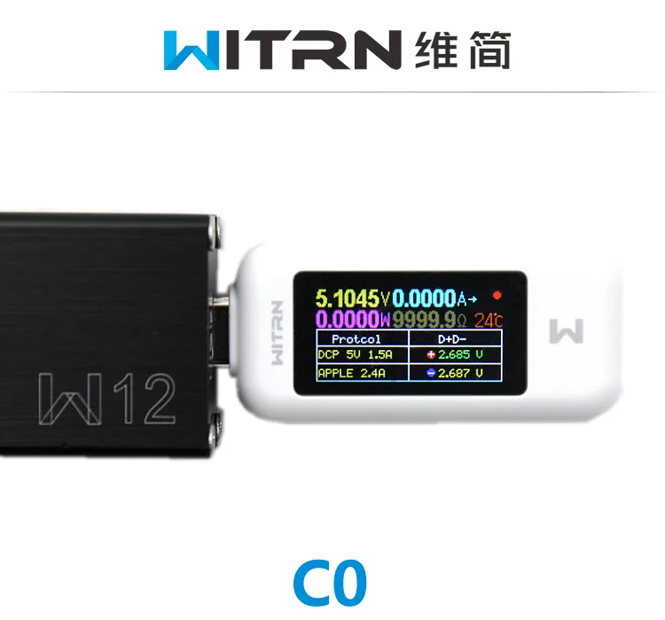 Измеритель напряжения и тока WITRN Weijian C0s тестер для быстрой зарядки CC через PD