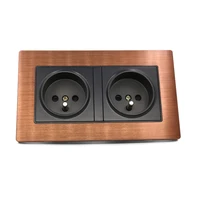 one ft sws double rhodium schuko wall socket with 24k gold plated phosphor bronze