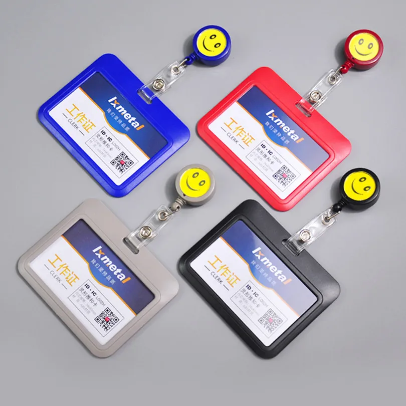 Модный выдвижной Бейдж для удостоверения личности бейдж студентов чехол