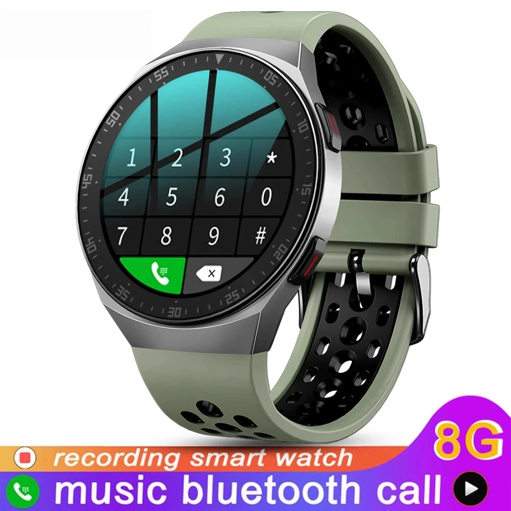 Смарт часы GEJIAN мужские с поддержкой Bluetooth и сенсорным экраном 8 Гб