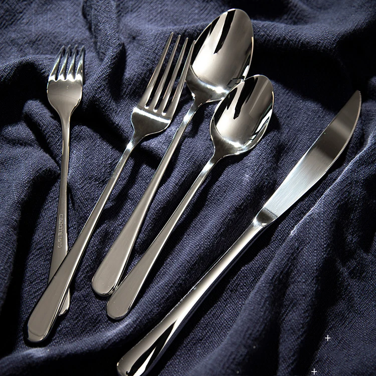 Нержавеющая сталь набор столовых приборов золотистый и черный 5 шт. стейк Ножи