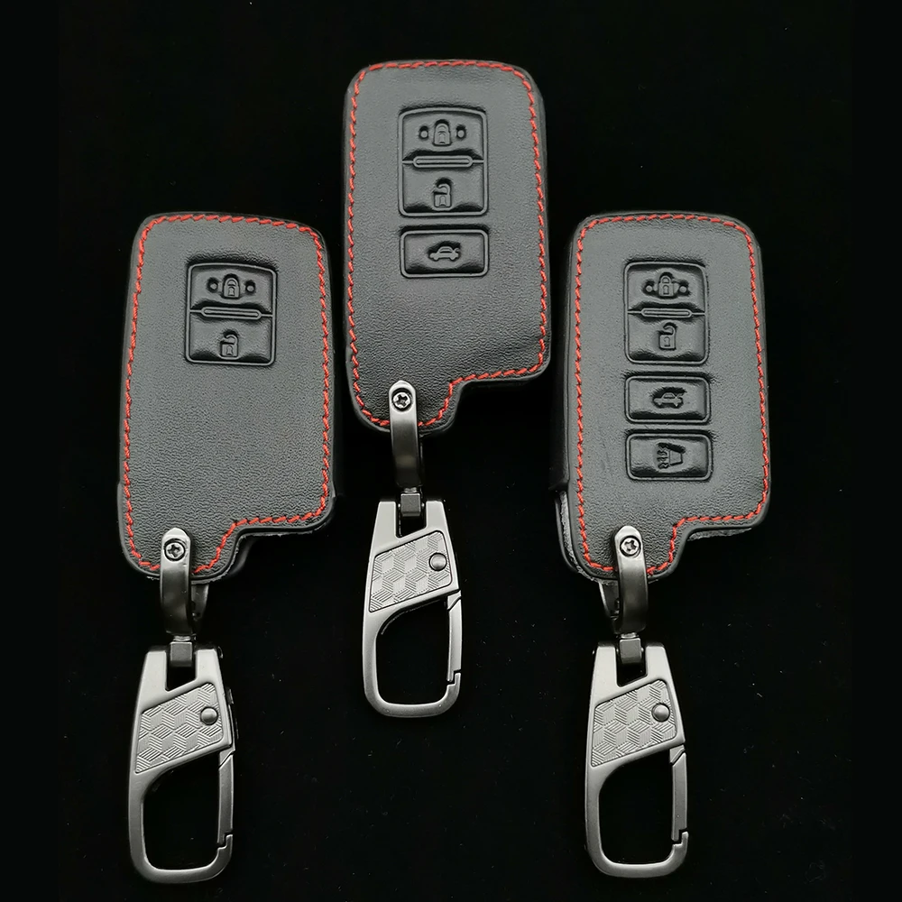 

Car Styling Key Cover For Toyota Rav4 Corolla Camry Crown Prado 2/3/4 Button Remote Control Smart Key Case Accessories
