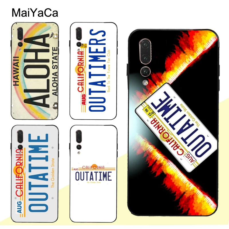 Чехол MaiYaCa Назад в будущее для номерного знака ТПУ Huawei P20 P30 Pro P40 P10 Lite Mate 30 20 10 P Smart