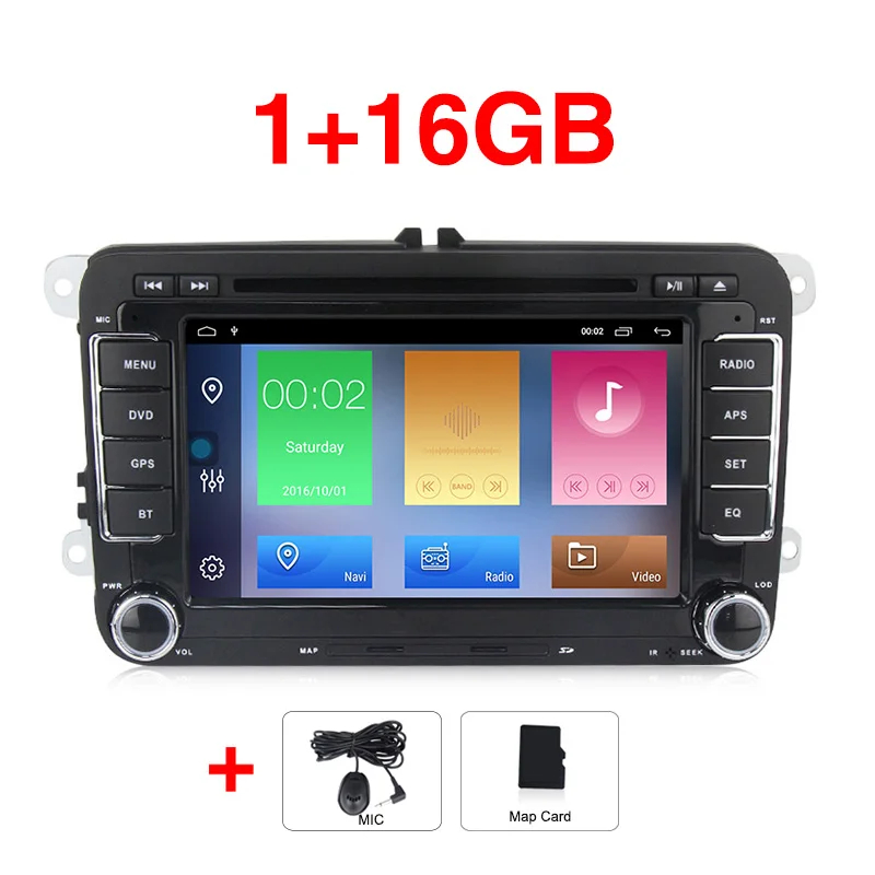 car gps 7 ''сенсорный экран автомобильный мультимедийный gps плеер для VW Golf6 Golf5 Passat b7 cc b6 сиденье Skoda Автомагнитола bt RDS - Цвет: car gps