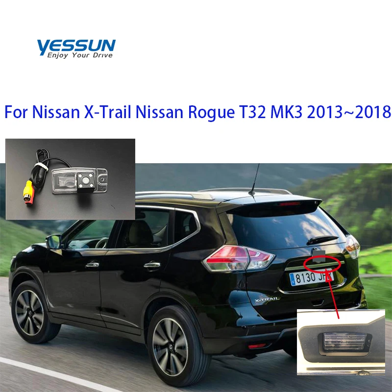 Камера заднего вида Yessun специальная парковочная камера для Nissan X Trail Rogue T32 MK3 2013 ~