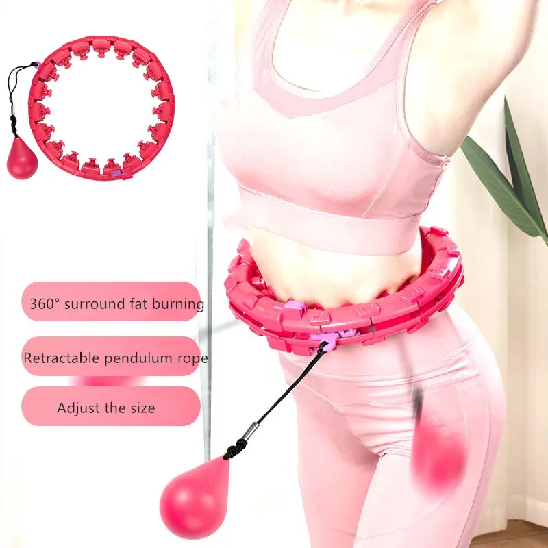 

Sports Hoops Yoga Home Fitness Smart Hoops Circle Not Drop Adjustable Waist Training Ring Belly Trainer Abdominal Weight loss