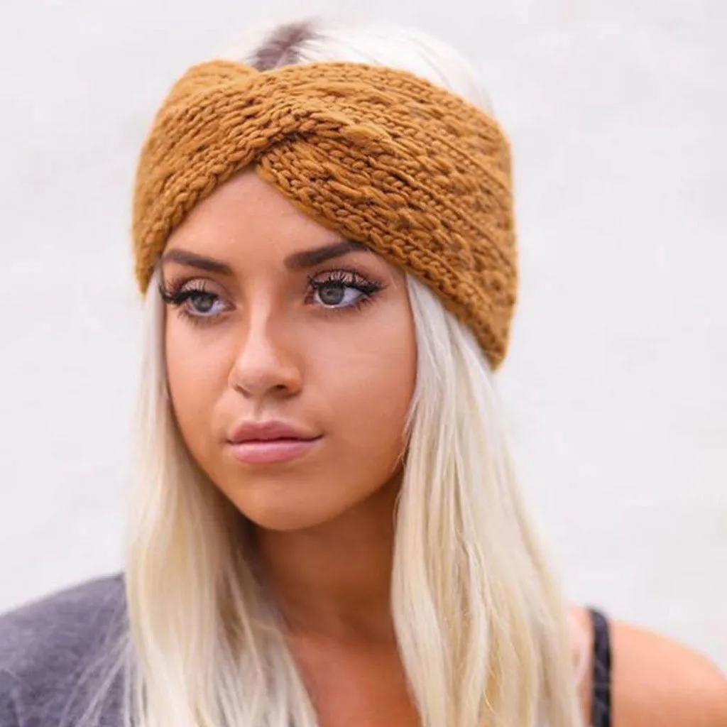 Повязка на голову JAYCOSIN новинка женская зимняя теплая вязаная Повседневная