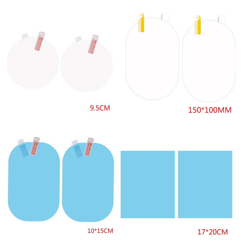 

2 шт. зеркало заднего вида автомобиля анти-дождь пленка универсальный авто зеркало водонепроницаемый пылезащитный противотуманная мембран...