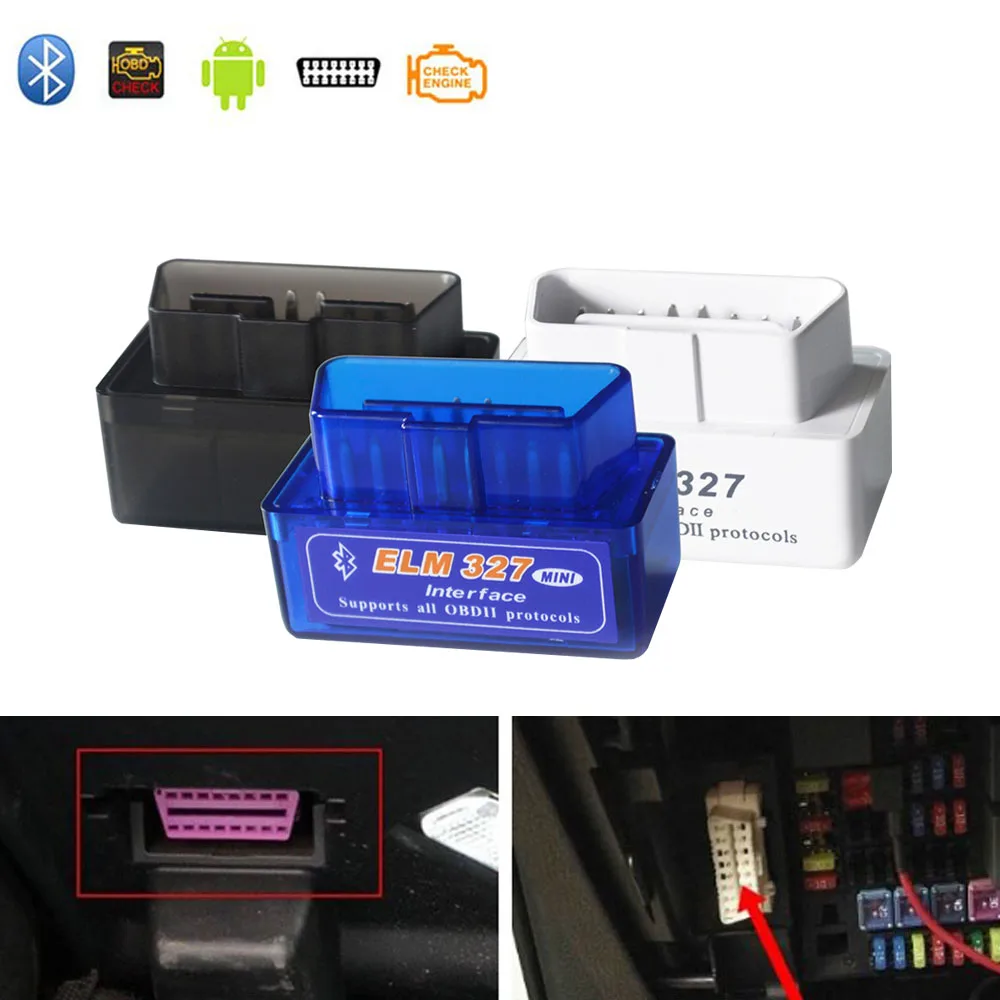 OBD2 сканер V2.1 ELM327 адаптер для Skoda Octavia 2 A5 A7 Fabia Yeti Kodiaq Bluetooth OBDII Авто диагностические