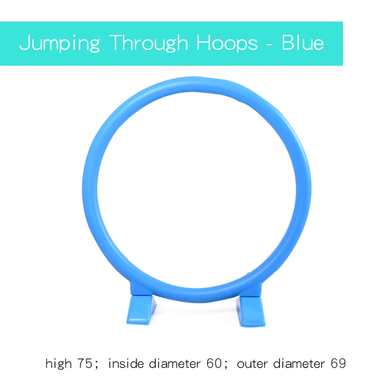 Hoops BLUE Ruizhi детей барьеры Спорт Прыжки через обручи на открытом воздухе спортивное оборудование для проведения мероприятий Крытая Арка Рамка-барьер детские игрушки RZ1068 - Цвет: Hoops BLUE