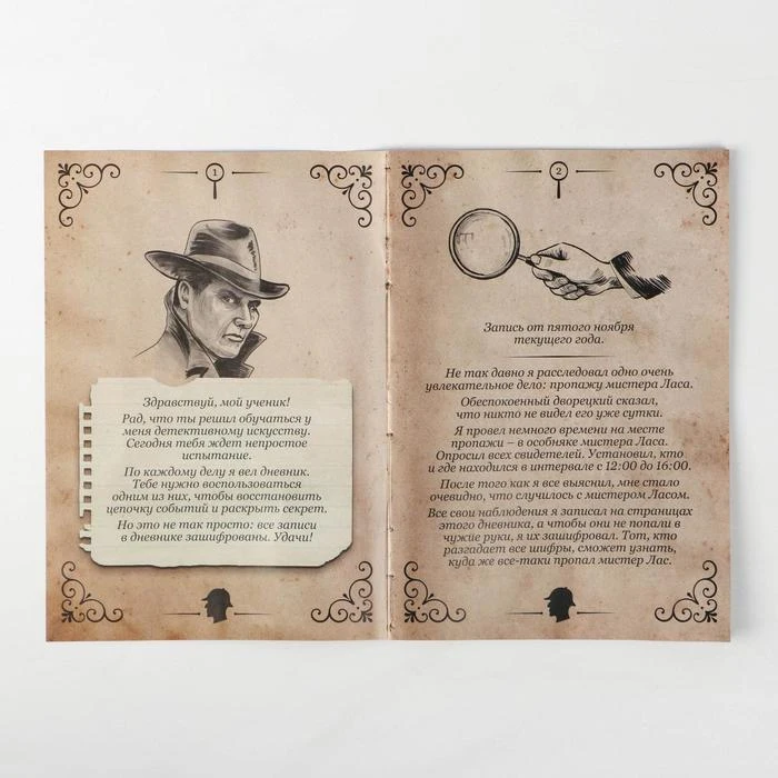 Книга-квест Дневник детектива 26 страниц 14+ | Спорт и развлечения