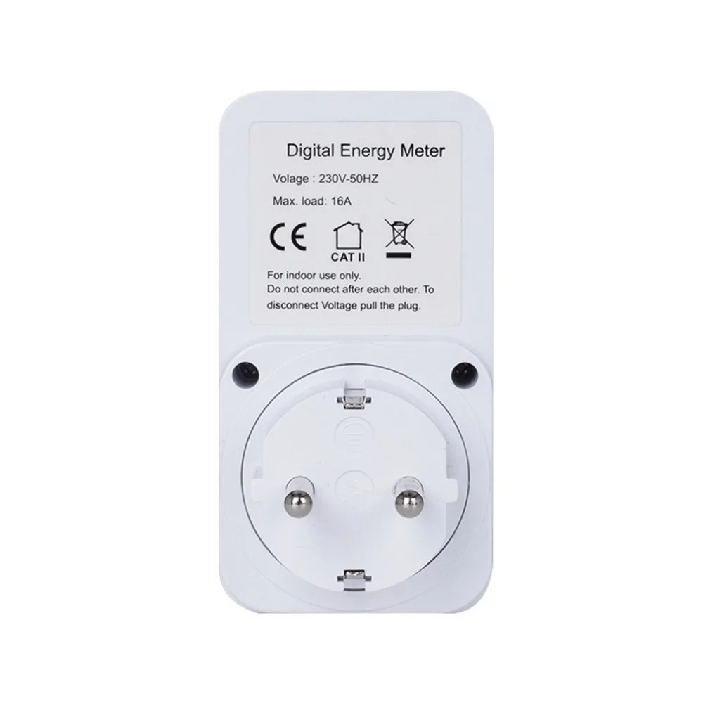 

KWE-PMB03 Plug Socket Digital Voltage Wattmeter Power Consumption Watt Energy Meter AC Electricity Analyzer Monitor