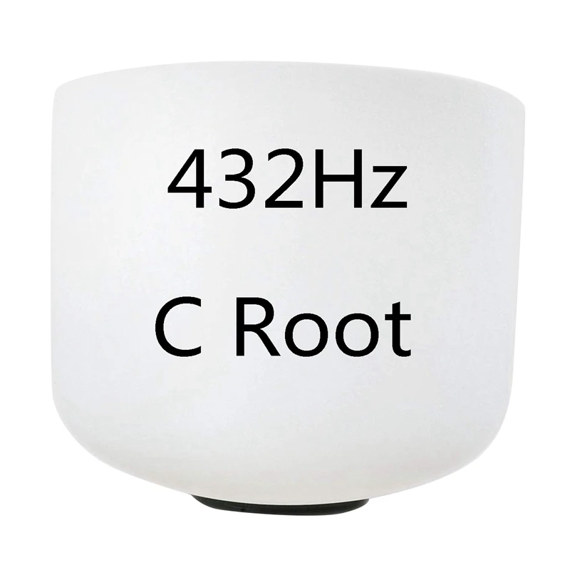 8 дюймов 432 Гц Поющая чаша идеальный звук Примечание чакра Матовый Кварцевый