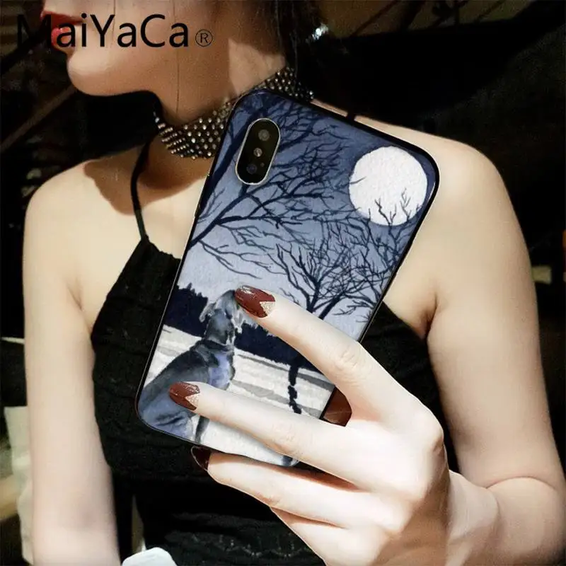 

MaiYaCa Watercolor moon painting Phone Case fundas for iPhone 12 8 7 6 6S Plus X XS MAX 5 5S SE XR 11 12 pro promax shell