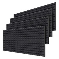 new 24 pcs acoustic foam panelssound absorbing dampening wall foam pyramid 2 inch acoustic treatment40x30x5 cm