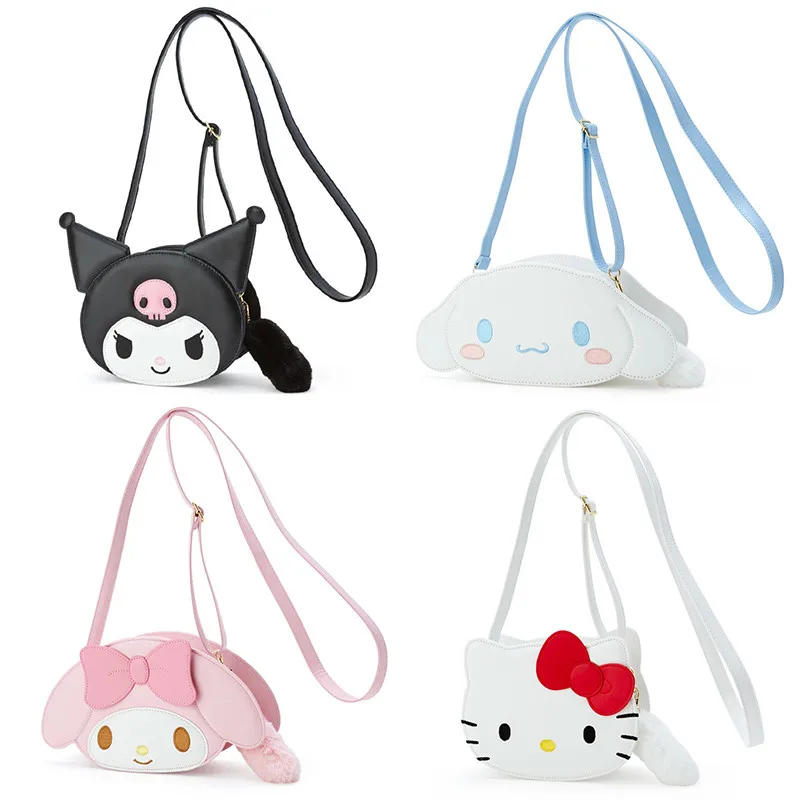 

2021, Наплечная Сумка Cinnamorol Kuromi Melody Hello Kitty Sanrio, трехмерная, может вместить мобильный телефон, кошелек