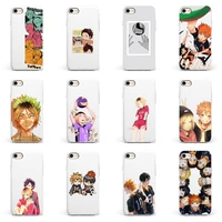 haikyuu phone case candy color for iphone 6 6s 7 8 11 12 xs x se 2020 xr mini pro plus max mobile bag anime cartoon funda coque