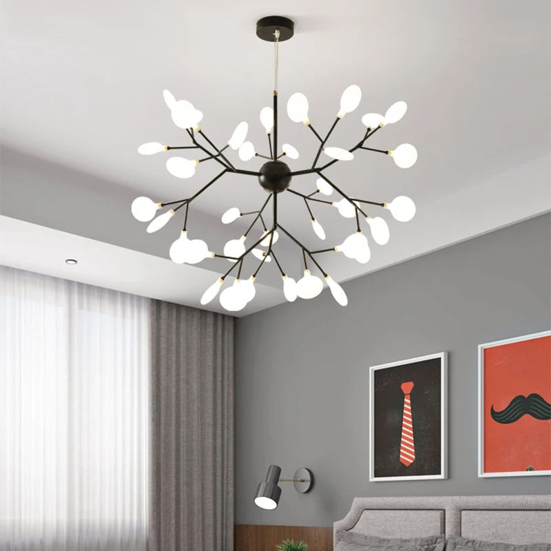 Скандинавская светодиодная люстра в виде ветвей дерева дизайнерский