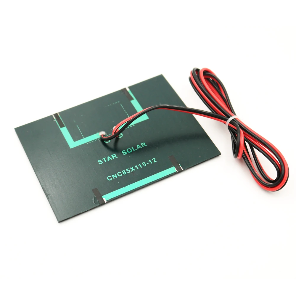12V1.5W соединительный кабель панель солнечных батарей поликристаллический