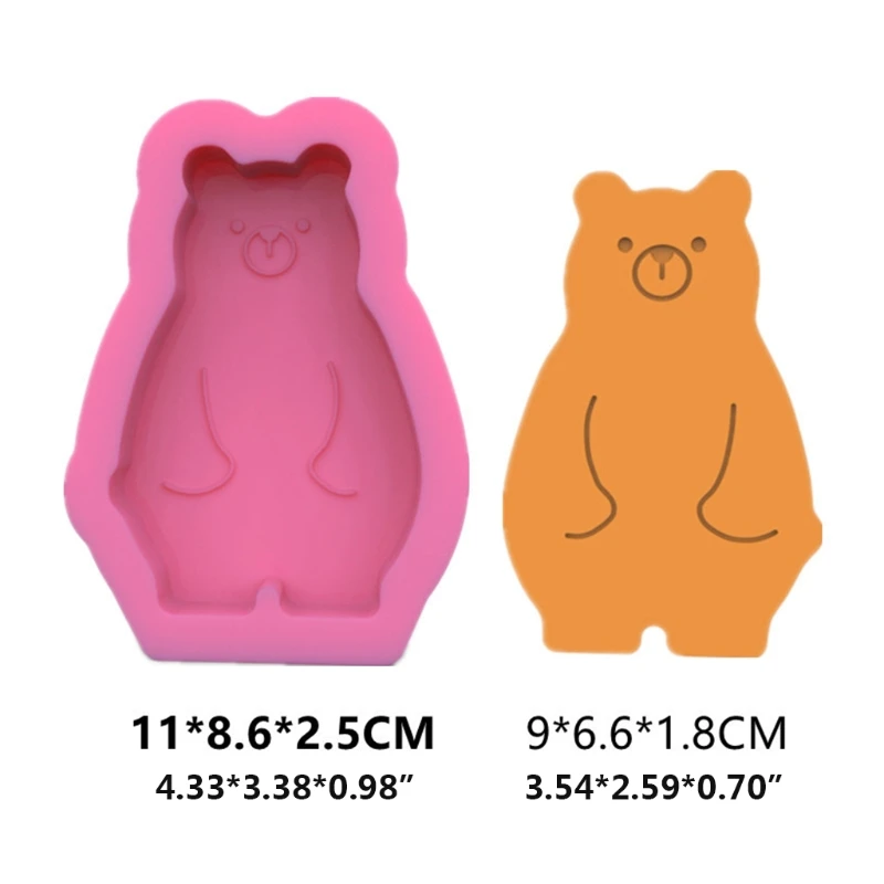 

Bear Candle Epoxy Resin Mold Aromatherapy Plaster Soap Casting Silicone Mould DIY Crafts Home Decorations Ornaments Making