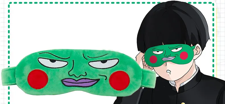 Mob Psycho 100 фигурка плюшевый глаз Карнавальные Маски Аниме Mobu Saiko Hyaku фигурки Косплей-Одежда плюшевая маска для сна игрушка