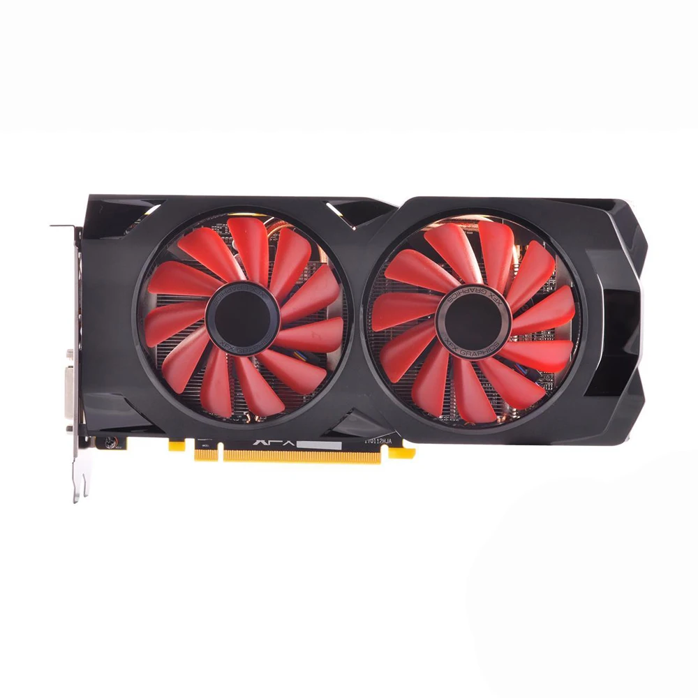 Видеокарта XFX AMD GPU Radeon RX 570 4 Гб видеокарта RX570 256 бит для игрового компьютера с