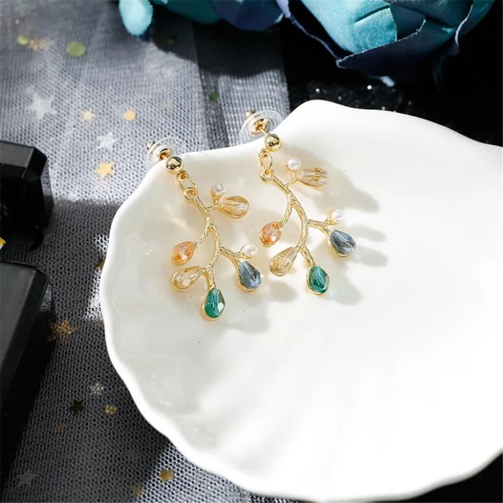 

Summer Simple Fashion Color Jewelry Temperament Girl Forest Creative Retro Fashion Earrings Valentine's Day Gift Wholesalejav: