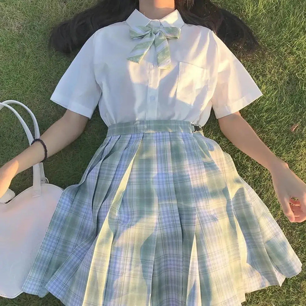 

Юбка приятная на ощупь удобная посадка Цвет одинаковая Для женщин короткая юбка JK для вечеринок