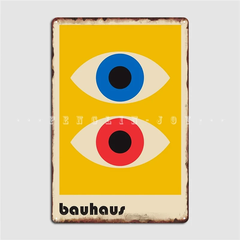 

Bauhaus, 6 плакатов, металлические фотоплакаты для гаража, винтажные оловянные Плакаты для паба
