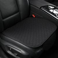 flax car seat backrest cover protector linen front seat cushion backrest pad mat universal slip for auto interior truck suv van