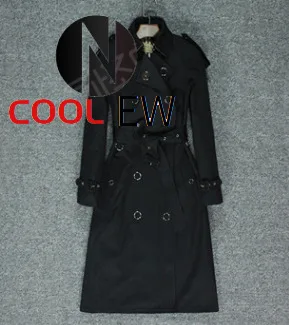 

Fall 2021 new fashion windbreaker women's mid long waitmore knee high British Khaki coat women