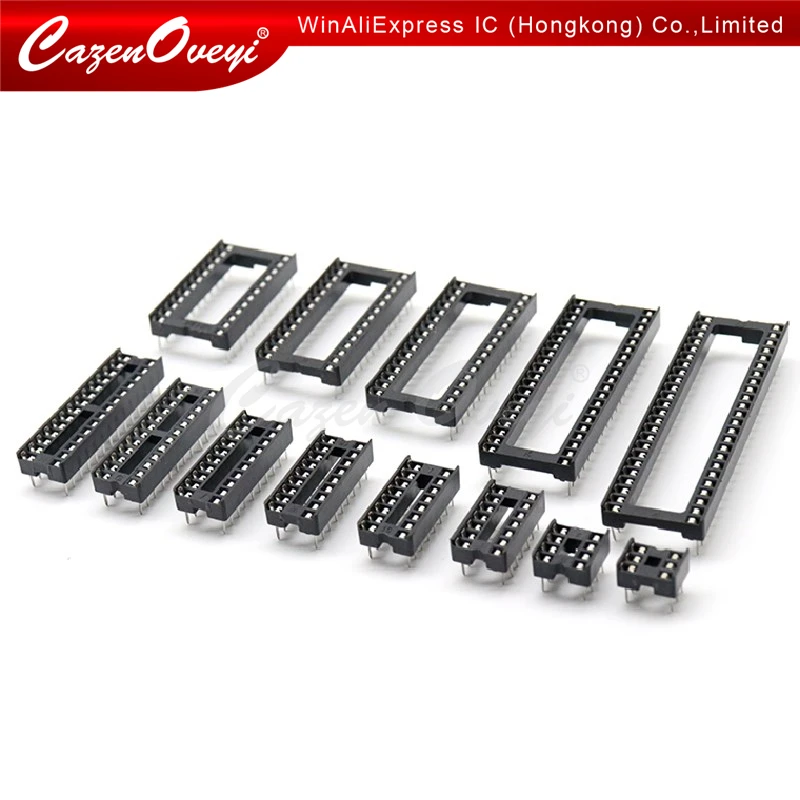 4 шт. разъемы DIP6 DIP8 DIP14 DIP16 DIP18 DIP20 DIP28 DIP32 DIP40 контакты разъем DIP Socket 6 8 14 16 18 20 24 28 32 40 контактов