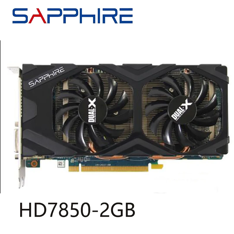 Б/у видеокарты SAPPHIRE HD 7850 2 Гб GPU для AMD Radeon HD7850 GDDR5 HDMI DVI игровой настольный компьютер