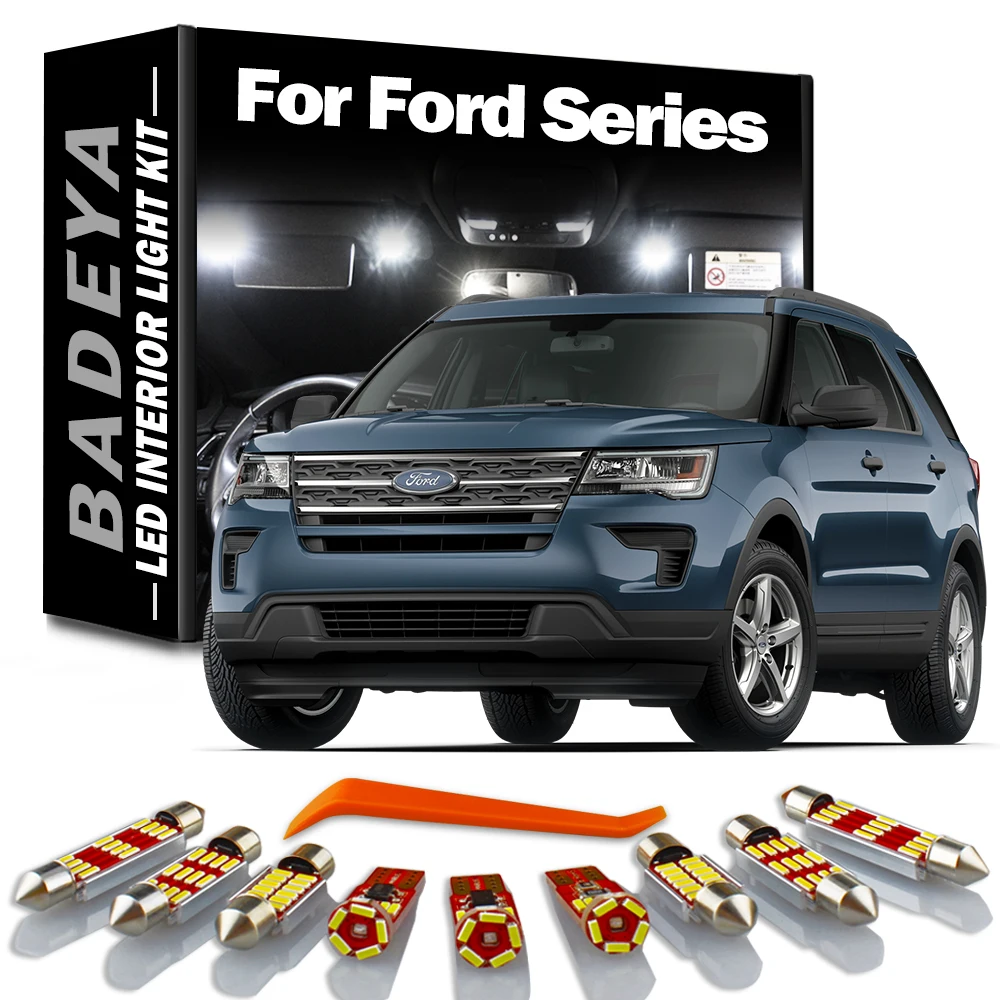 

BADEYA LED Interior Map Dome Light Bulbs Kit For Ford Excursion Edge Escape Explorer Fiesta Expedition Car Accessories Canbus