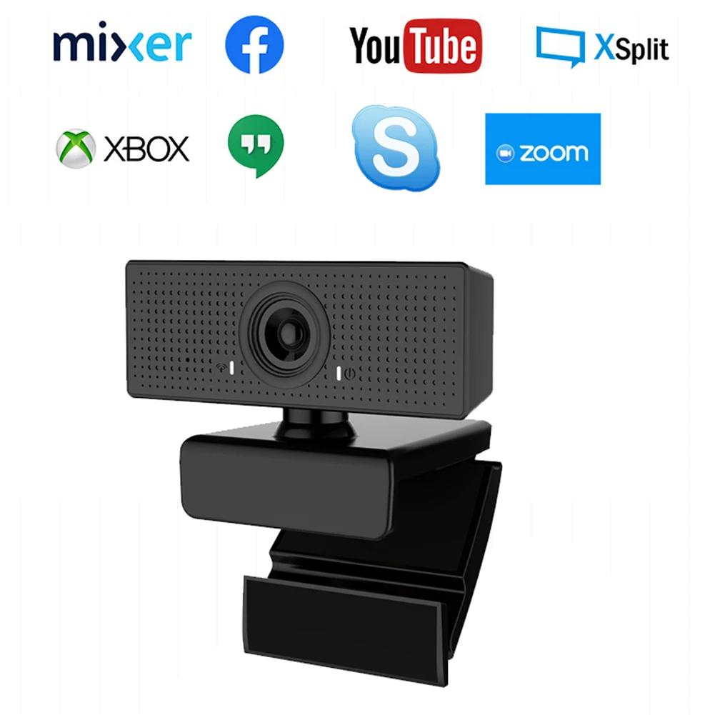 

1080P Web Camera Widescreen Built-in MIC Video USB Plug n Play Full HD Recording for School Office Working Decoration