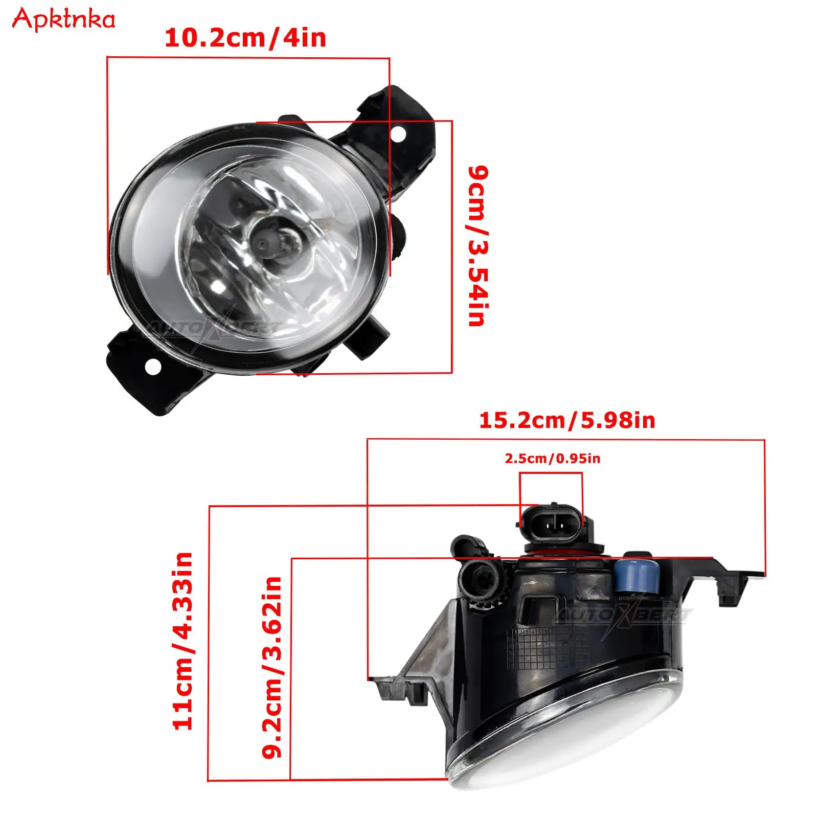 Пара противотуманных фасветильник на передний бампер галогенсветильник фары