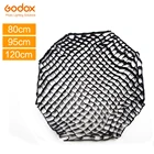 Godox 80 см 95 см 120 см восьмиугольная сотовая сетка для Godox 80 см 95 см 120 см фото Портативный отражатель Зонт восьмиугольный софтбокс (решетка на