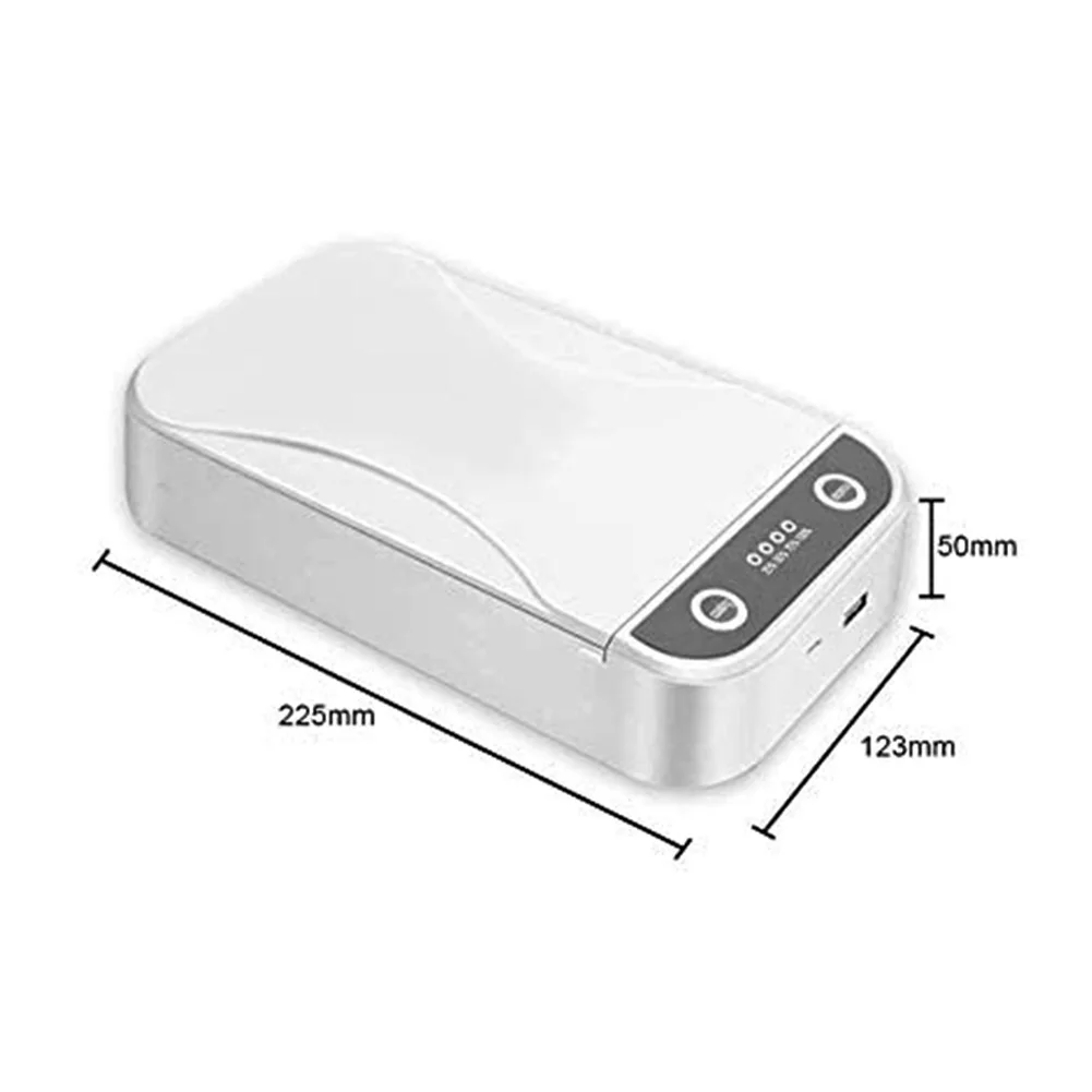 

Portable Multifunction 6 inch Cell Phone UV Disinfection Case USB Powered Mobile Face Mask Sanitizer Box Strong Sterilize