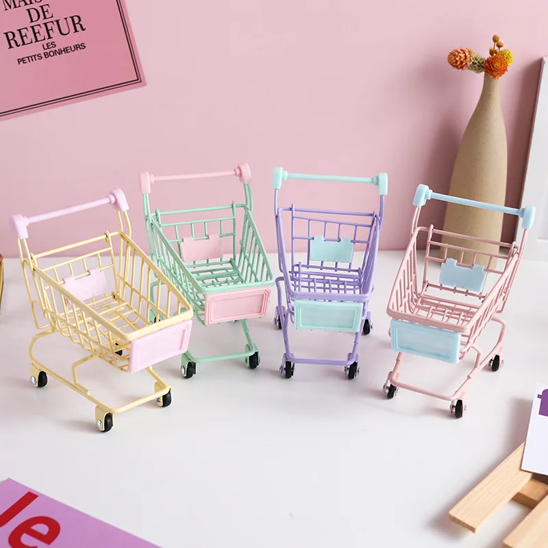 14 см вагонетки покупкы детский супермаркет корзина Моделирование игрушка мини