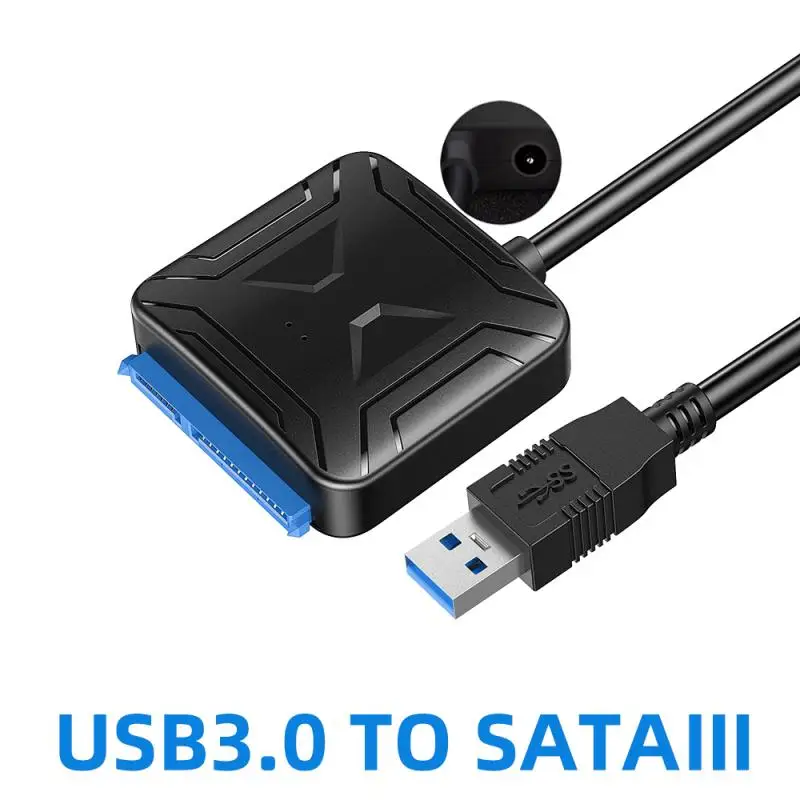 

Кабели SATA 1 шт., 0,4 м, USB 3,0, конвертер «папа» в 2,5/3,5 дюйма, для жесткого диска/SSD, Проводной адаптер, проводные кабели для преобразования, кабель ...