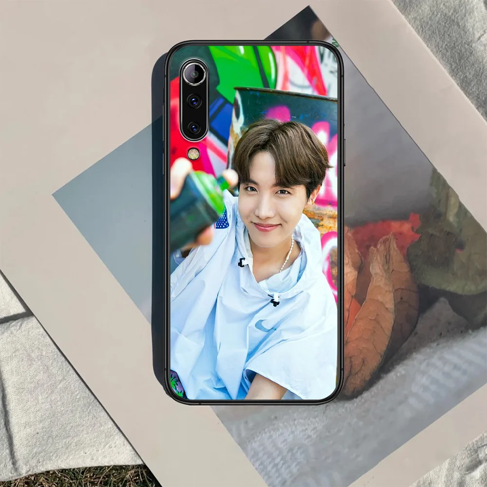 

J-Hope Kpop Phone case For Xiaomi Mi note 10 A3 9 MAX 3 A2 8 9 Lite Pro ultra black Cover Pretty Waterproof Soft Funda Painting